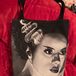 Stylish Black and White Tote Bag